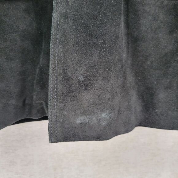 3B West Men's Black Suede and Leather Jacket with Studded Details Western - Picture 5 of 14